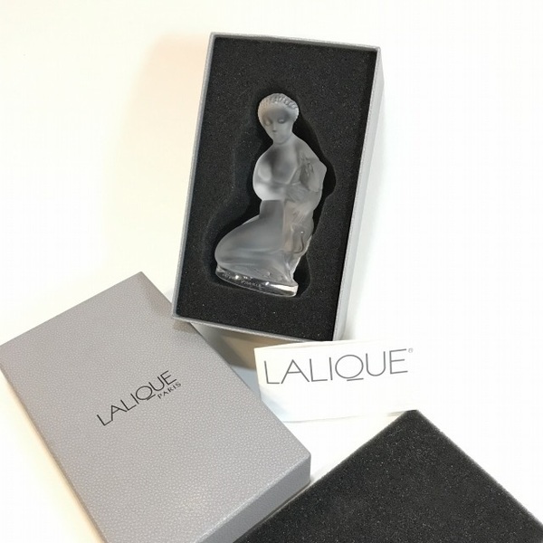 送料無料 貴重 ルネ・ラリック　Rene Lalique Diane with Fawn ダイアナと子羊 裸婦 ヌード・オブジェ 箱付き美品