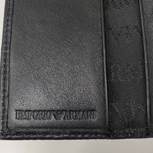 新品 エンポリオ アルマーニ キーケース 黒 EMPORIO ARMANI 6連キーケース 刻印ロゴ YEM052 YC078 80001 ブラックの画像6