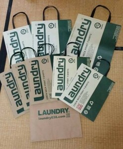 新品同様 laundry ランドリー ショップ袋　9枚