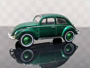  green light 1/64 minicar Volkswagen Beetle green machine 