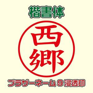 ブラザースタンプクリエイター ネーム9 浸透印 インク