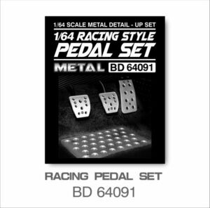 BNDS 1/64 ミニカー ペダル セット アクセル ブレーキ クラッチ エッチングパーツ 自動車 模型 BD64091