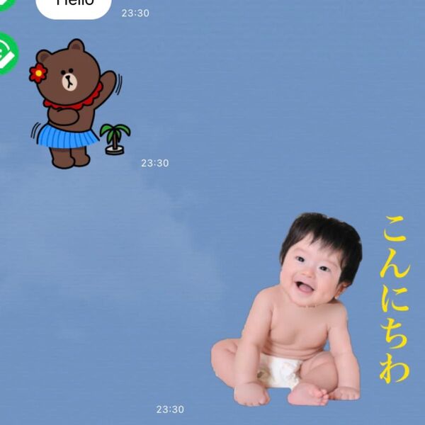 LINEスタンプ画作成8個セット お好きな写真から作成可 オリジナルキャラ、似顔絵、自由文字入れ、イラストオーダー