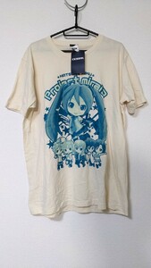 未使用 初音ミク Tシャツ サイズXL ベージュ メンズ