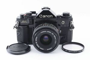 【美品】Canon キヤノン A-1 ＋ NEW FD 28mm F2.8 ★シャッター全速完動・露出計正常・鳴きなし★ #A014
