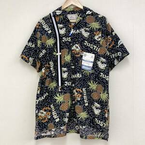 Maison Mihara Yasuhiro Big Silhouette Aloha рубашка подвеска Rayon Total Pattern 44 размер михарас Хиро Архив рубашки с коротким рукавом 3070117