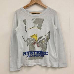 90s HYSTERIC GLAMOUR セクシーガール ラメ プリント 長袖 カットソー レディース ヒステリックグラマー Tシャツ VINTAGE archive 3060447