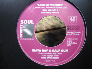 7インチ　Inaya Day & Ralf Gum Lose My Worries SSR17-A