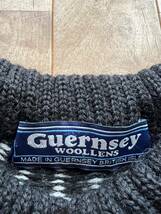 Guernsey WOOLLENS ガンジーウーレンズ ウールノルディックセーター サイズM_画像5