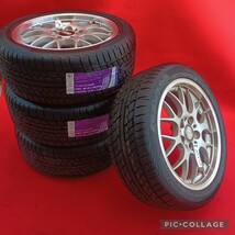 BBS RG-R RG717 ホイール17×7.5J 5H PCD108 ET38 ATR SPORTS 冬用タイヤ付き 225/45ZR17 2013年製未使用4本セット ボルボ S70 V70 XC70 等_画像1