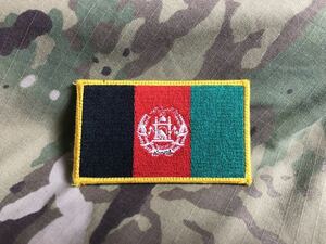 パッチ アフガニスタン 国旗 Afghanistan CIA OGA ベルクロ フラッグ アフガン タイガーストライプ デザートタイガー タイガー