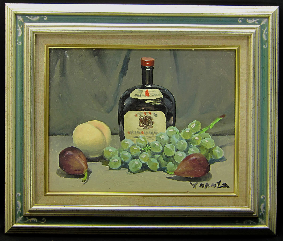 Sachiko Yokota Still Life Oil Painting Authenticity Guaranteed Framed No. F6 Painter of Kochi Prefecture, painting, oil painting, still life painting