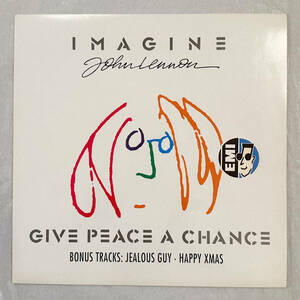 ■1988年 オリジナル Europe盤 JOHN LENNON - Imagine / Give Peace A Chance 12”EP 060-20 4154 6 Parlophone / EMI