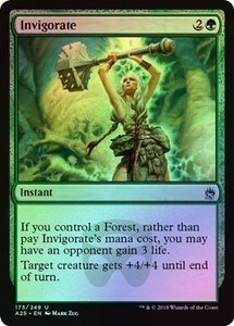 え緑Foil 激励 1枚（3枚在庫s 英 良品 A25）/Invigorate（MTG /マスターズ25th/Masters25/）