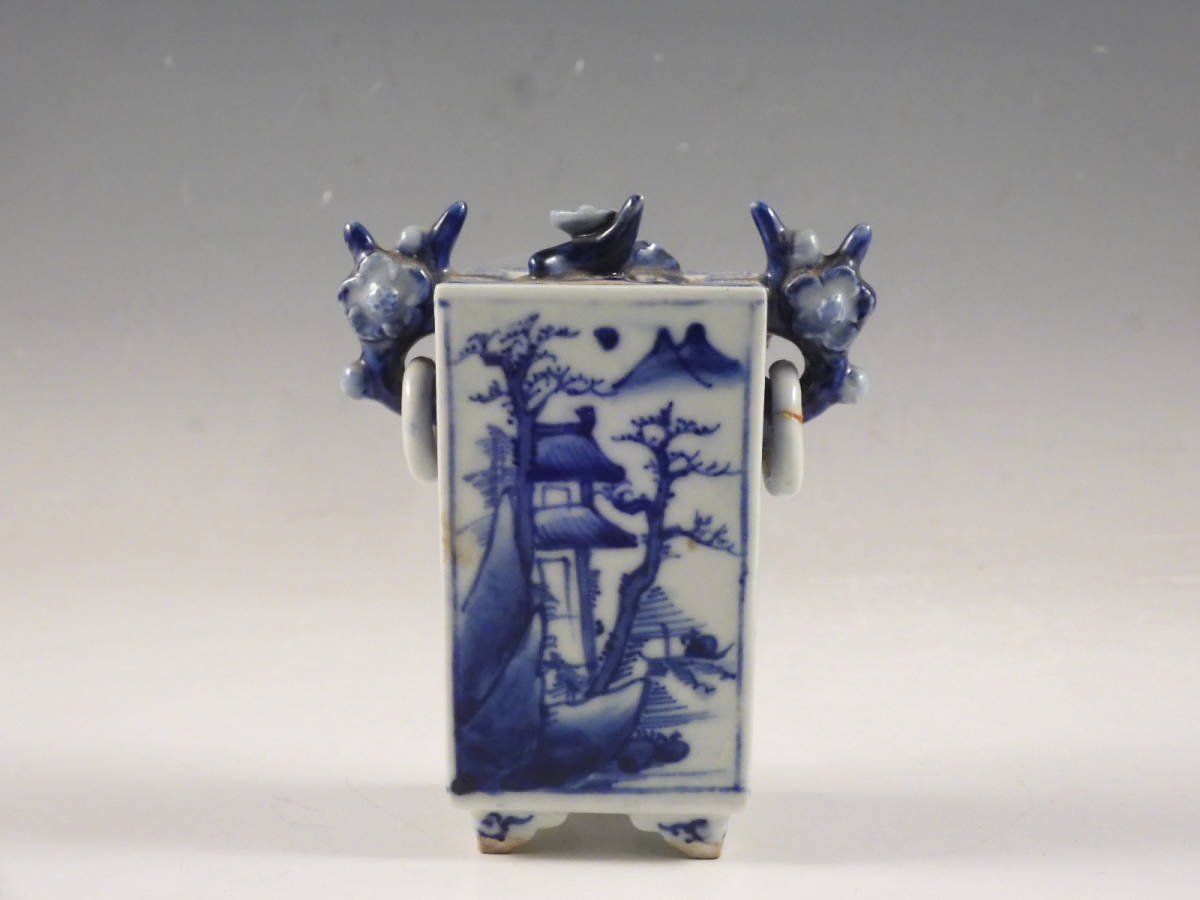 超特価激安 青花 染付 香炉 古美術 古董 古い 置物 - pezocar.com.br