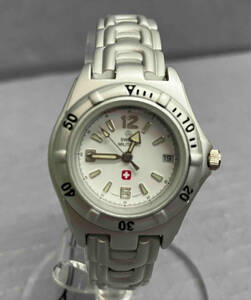 SWISS MILITARY Switzerland Mini ta Lee lady's men's wristwatch 1311L light weight smoked silver 