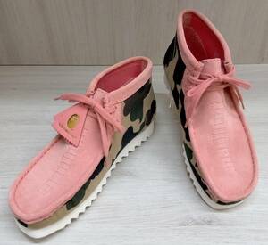 A BATHING APE × CLARKS Wallabee BAPE/ア ベイシング エイプ × クラークス ワラビー ベイプ/スニーカー/20SS/61223653/26.5cm