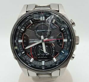 ジャンク 【ジャンク】 CASIO EDIFICE カシオ エディフィス 電波ソーラー メンズ 腕時計 EQW-A1200 黒文字盤