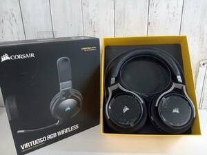 (音出し確認済)CORSAIR ゲーミングヘッドセット VIRTUOSO RGB WIRELESS 有線