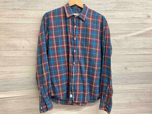 Frank＆Eileen CHECK SHIRTS RED×BLUE フランク&アイリーン チェック 長袖シャツ レッド×ブルー サイズXS