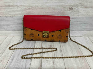 MCM CHAIN BAG BICOLOR RED made in KOREA MYZ8AME22RU001 MCM チェーンバッグ バイカラー レッド 韓国製