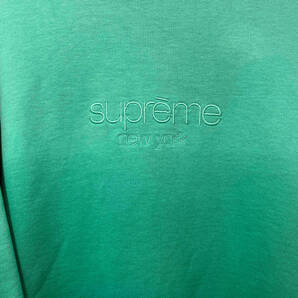 supreme 19ss dipped crewneck フェード ロゴ Ｌ シュプリーム グリーン 緑の画像2