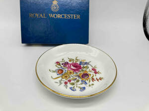 ROYAL WORCESTER ロイヤルウースター 小皿 アクセサリー皿 直径約11.5cm 花柄ブーケ イギリス製