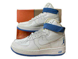 ジャンク 【観賞用】NIKE AIR FORCE 1 SHEED 302640-111 27.5cm US 9.5 EU 43 スニーカー ホワイト ユニバーシティブルー エアフォース