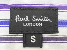 Paul Smith ポールスミス コットンストライプシャツ 長袖シャツ メンズ S パープル系_画像3