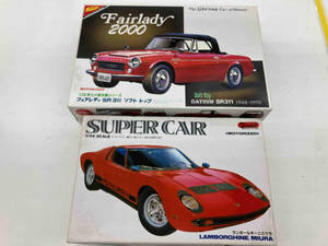 プラモデル ニチモ 1/24 フェアレディ SR311 ソフトトップ 史上の栄光車シリーズ No.4 ランボルギーニ　2個セット