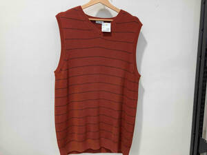 steaven alan スティーブンアラン　steavenalan GASS COTTON BORDER V-NECK KNIT VEST/ニットベスト