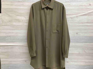 YOHJI YAMAMOTO LONG SHIRTS KHAKI HW-B34-900 ヨウジヤマモト ロング丈 カーキ 長袖シャツ サイズ3