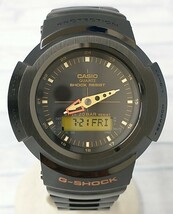 カシオ G‐SHOCK 電波ソーラー AWM-500UA-1AJR ユナイテッドアローズ別注 箱説付き フルメタル CASIO UNITED ARROWS ブラック アナデジ_画像1