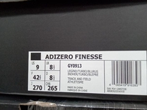 【美品】【タグ、箱付き】 adidas 競技用スパイクシューズ　陸上 アディダス GY0913 Adizero Finesse サイズ　27.0cm_画像8