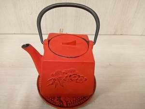 現状品 OTANI　cast iron red　急須