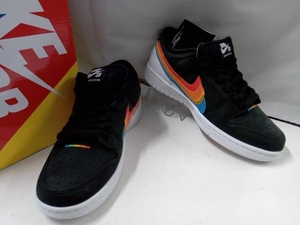 【タグ付き】NIKEナイキ SB DUNK LOW Polaroid ダンクローポラロイド DH7722-001 スニーカー 3色スウッシュ ブラック 約25.5cm 店舗受取可