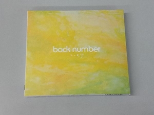 back number CD ユーモア(通常盤初回プレス)