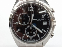 HAMILTON KHAKI ハミルトン カーキ H765120 電池式 クォーツ デイト クロノグラフ ブラック文字盤 メンズ腕時計 店舗受取可_画像1