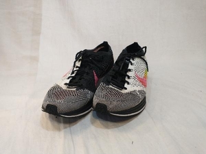 NIKE GIRLS FLYKNIT RACER BETRUE 902366-100 COLOR WHITE/MULTI-COLR-BLACK Size:26cm ナイキ フライニットレーサー 'BETRUE' 店舗受取可