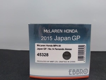 EBBRO 1/43 McLaren Honda MP4-30 Japan GP No.14 Fernando Alonso エブロ_画像2