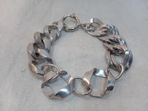 6:4 brass Silver Chain Bracelet 参考価格¥21,780 ブラス シルバー ブレスレット 真鍮ブレス 箱付属 店舗受取可_画像2