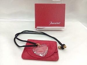 [Baccarat] Baccarat Penden Heart Transparent Brand Accessories Earties Ladies Используется