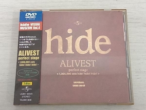 帯あり DVD ALIVEST perfect stage＜1,000,000cuts hide!hide!hide