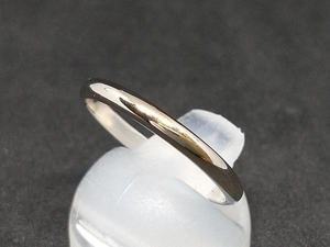  с отделкой .Pt900 поверхность кольца кольцо 15 номер 2.9g ширина 2mm одноцветный простой платина кольцо магазин квитанция возможно 