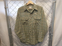 BIG MAC 70s NO-IRONタグ Check Shirt 15-15 1/2 M 古着 ビックマック ノーアイロンタグ ポリコットンチェックシャツ USA製 店舗受取可_画像1