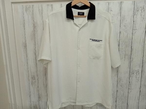 BEAMS short sleeves shirt BEAMS HEART cream soda embroidery |42-01-0020-147| white short sleeves shirt 