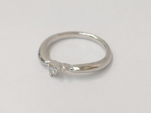 Pt900 プラチナ ダイヤモンド 0.12ct リング 指輪 4.4g＃12