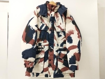 KENZO Brushed Camo フード付き中綿ジャケット 軽量アウター メンズ Lサイズ 総柄 冬服_画像1