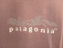 Patagonia 90s S/S Logo Tee M made in USA パタゴニア 雪なしタグ ロゴ 半袖Tシャツ 米国製 ダブルステッチ パープル 店舗受取可_画像2