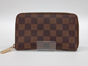 LOUISVUITTON ルイ・ヴィトン ダミエ N60028 ジッピーコンパクトウォレット ラウンドファスナー 2つ折り財布 MI5101 レディース 店舗受取可